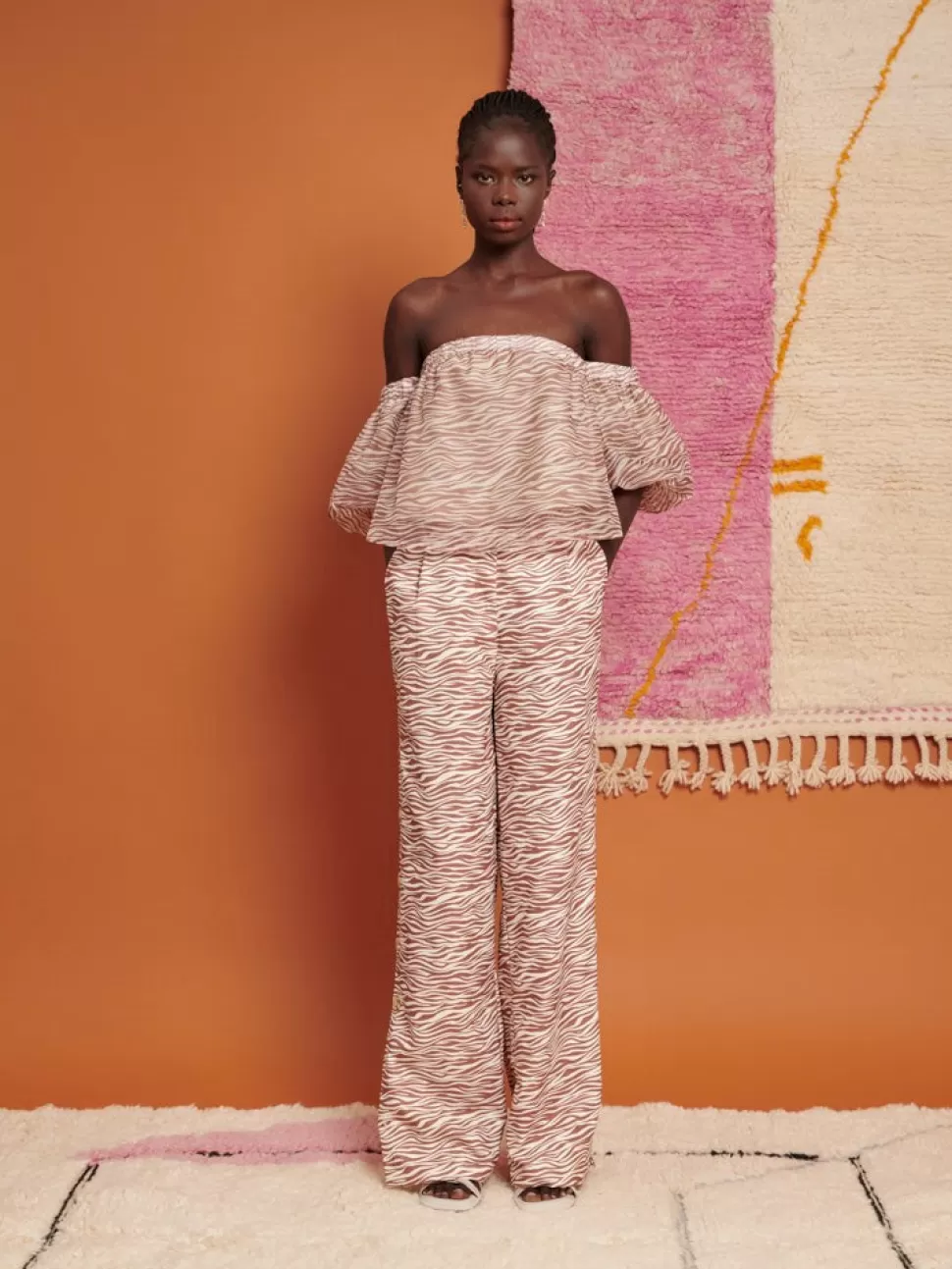 Bottoms | Ghospell | Sister Jane Ghospell Zoya Zebra Trousers Tan Brown
