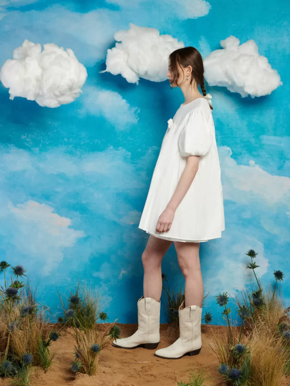 Dresses | Sister Jane Gibson Rose Mini Dress Pearl White