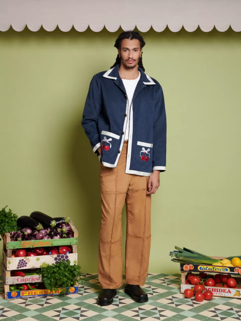 Jackets | Jackets | Sister Jane Gordon Cherry Jacket Washed Navy
