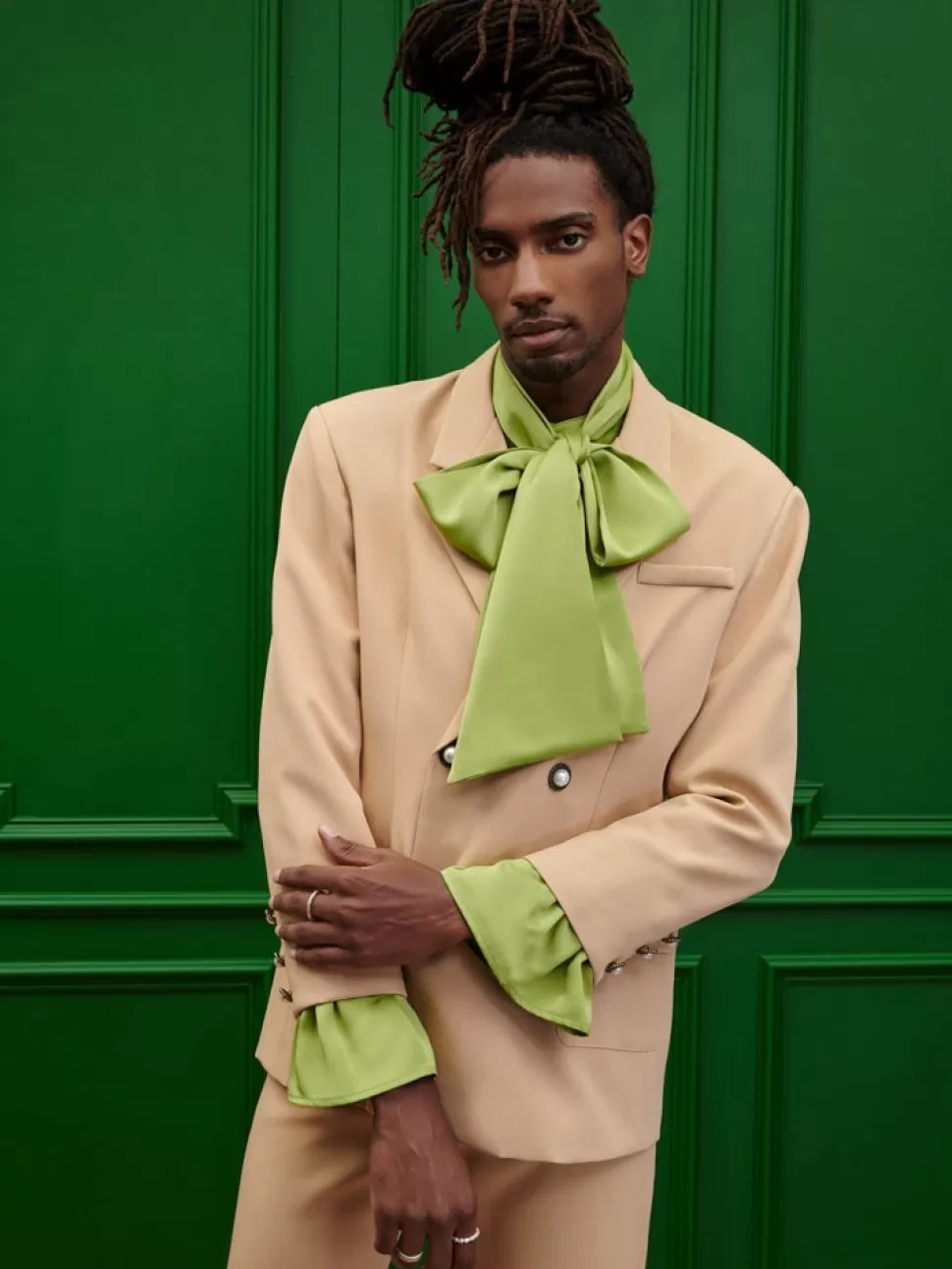 Jackets | Sister Jane Harlow Crepe Double Breasted Blazer Earthy