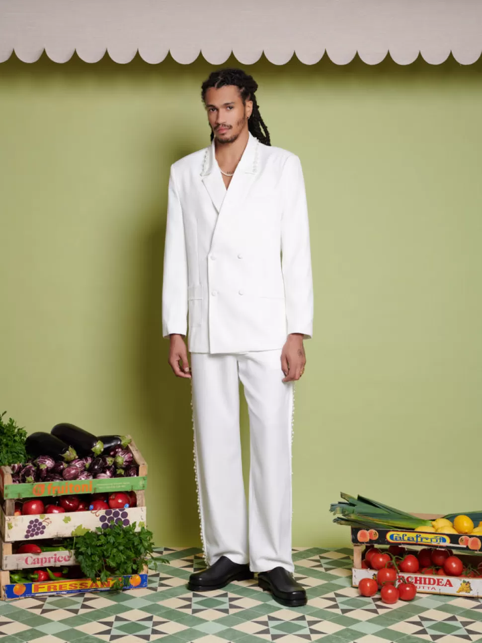 Jackets | Jackets | Sister Jane Harlow Pearl Blazer Pearl Ivory