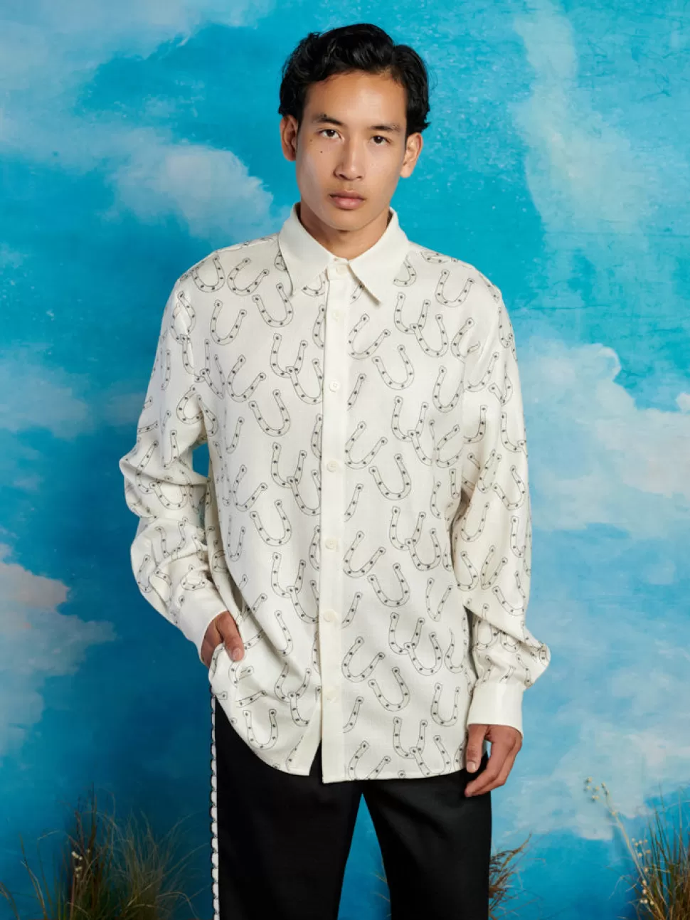 Shirts | Sister Jane Honeycomb Printed Shirt Vintage Cream