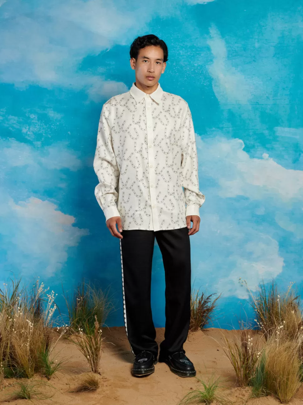 Shirts | Sister Jane Honeycomb Printed Shirt Vintage Cream
