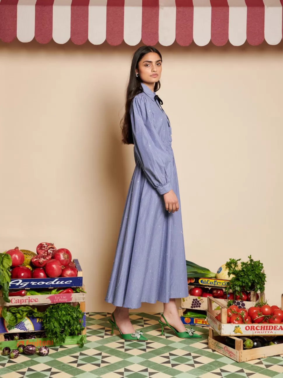 Dresses | Sister Jane Ivy Stripe Midi Dress Navy Blue