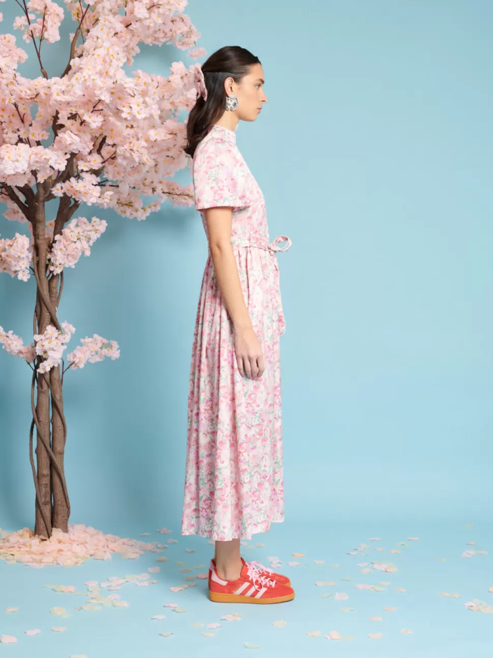 Dresses | Sister Jane Kanzan Floral Midi Dress Blush Pink