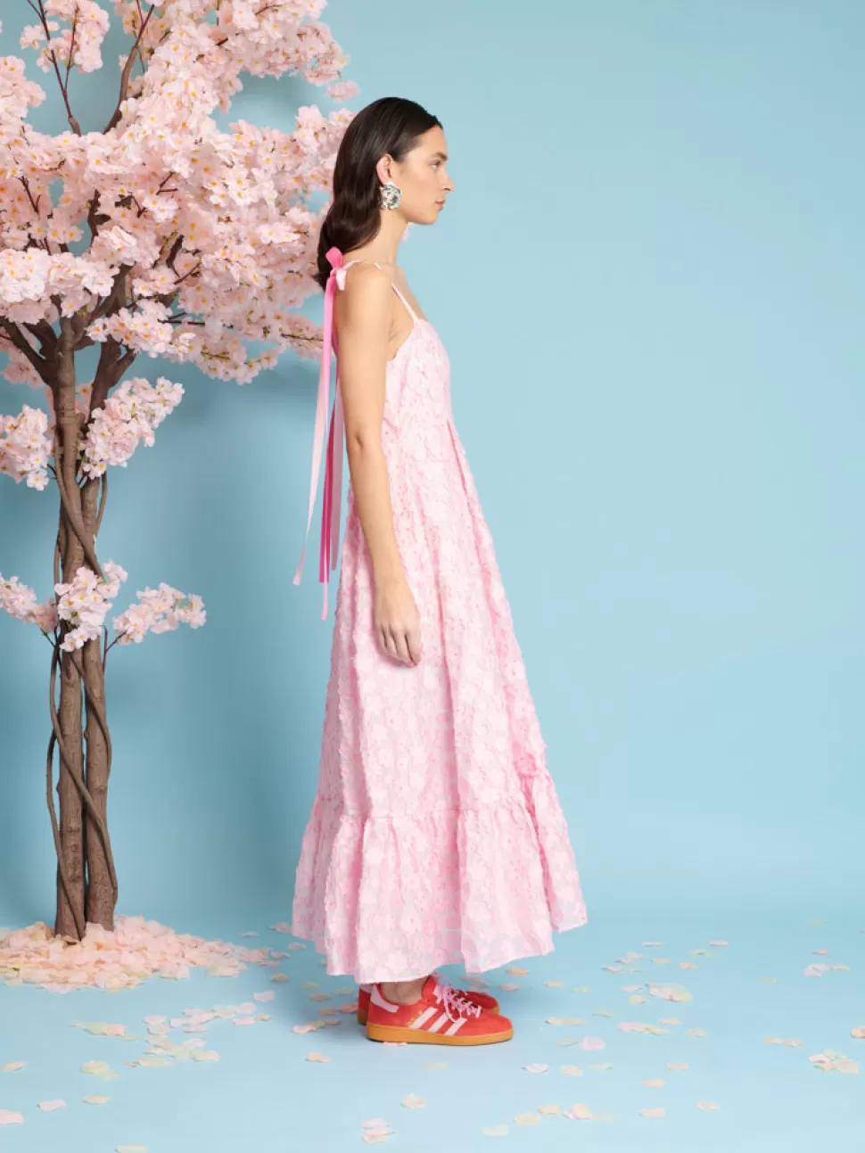 Dresses | Sister Jane Kite Jacquard Midi Dress Baby Pink
