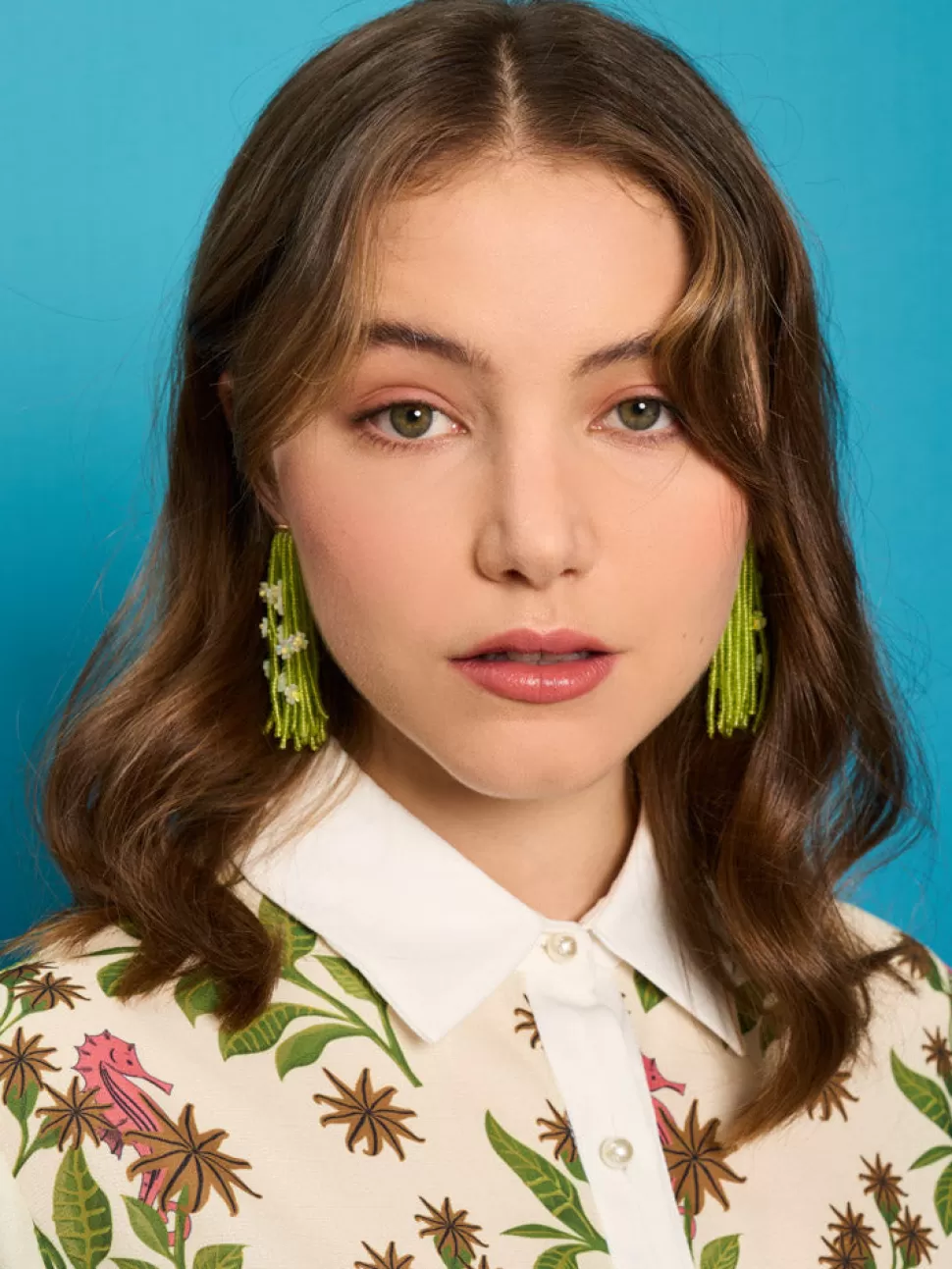 Accessories | Sister Jane Lagoon Bead Earrings Lime Green