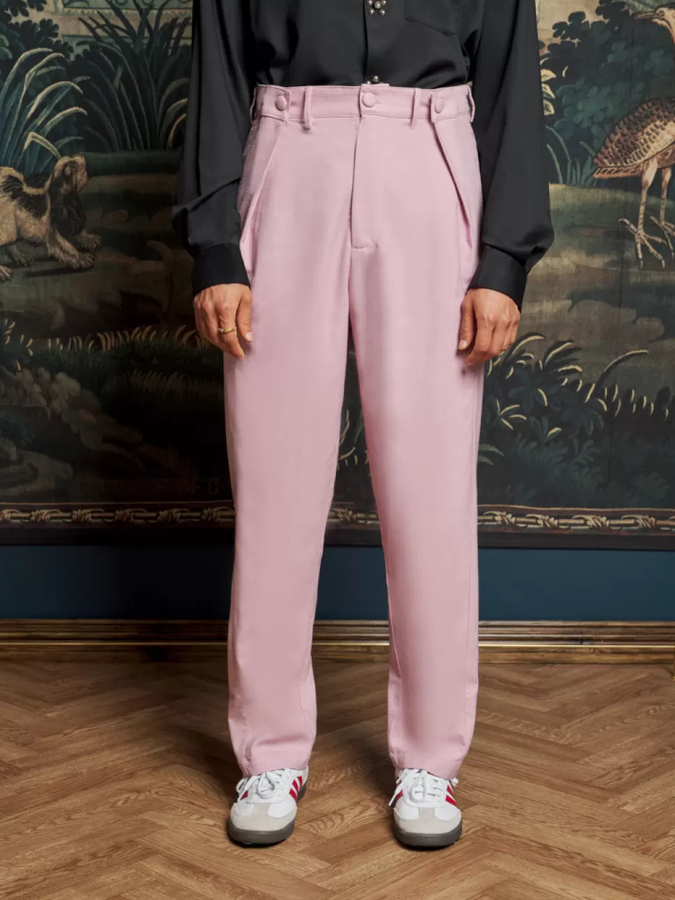 Trousers | Sister Jane Lennon Woven Trousers Dusty Pink
