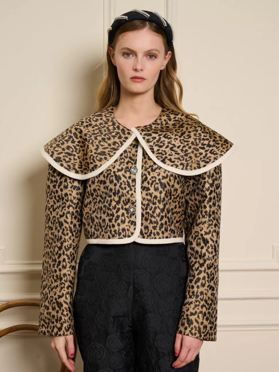 Jackets | Sister Jane Leonie Jacquard Jacket Leopard
