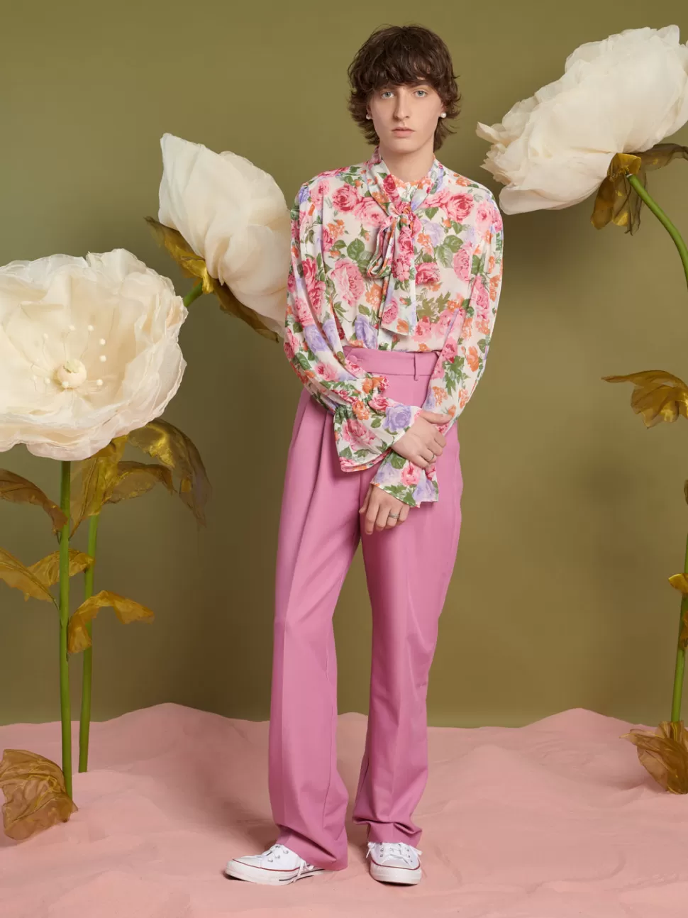 Trousers | Sister Jane Lionel High Waisted Trousers Cotton Candy