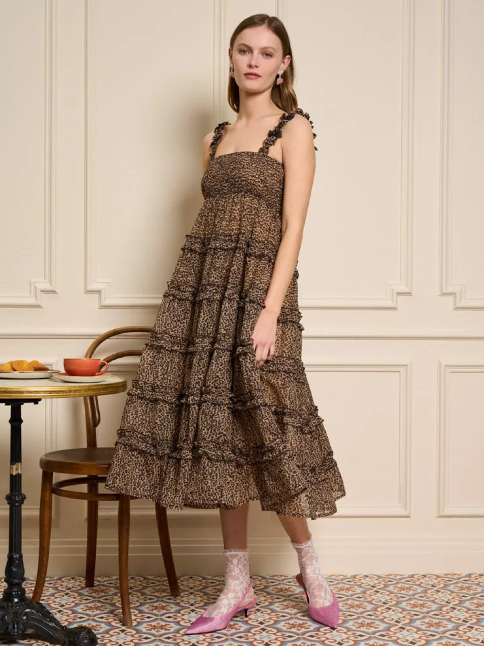 Dresses | Sister Jane Lisette Organza Midi Dress Leopard