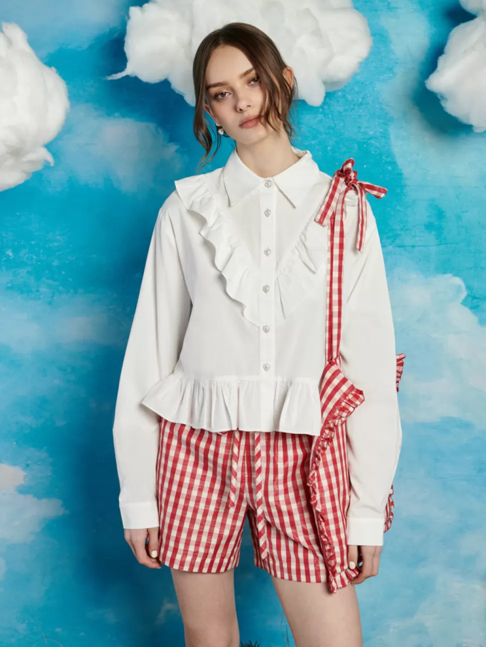 Tops | Sister Jane Lucky Ruffle Blouse Pearled Ivory