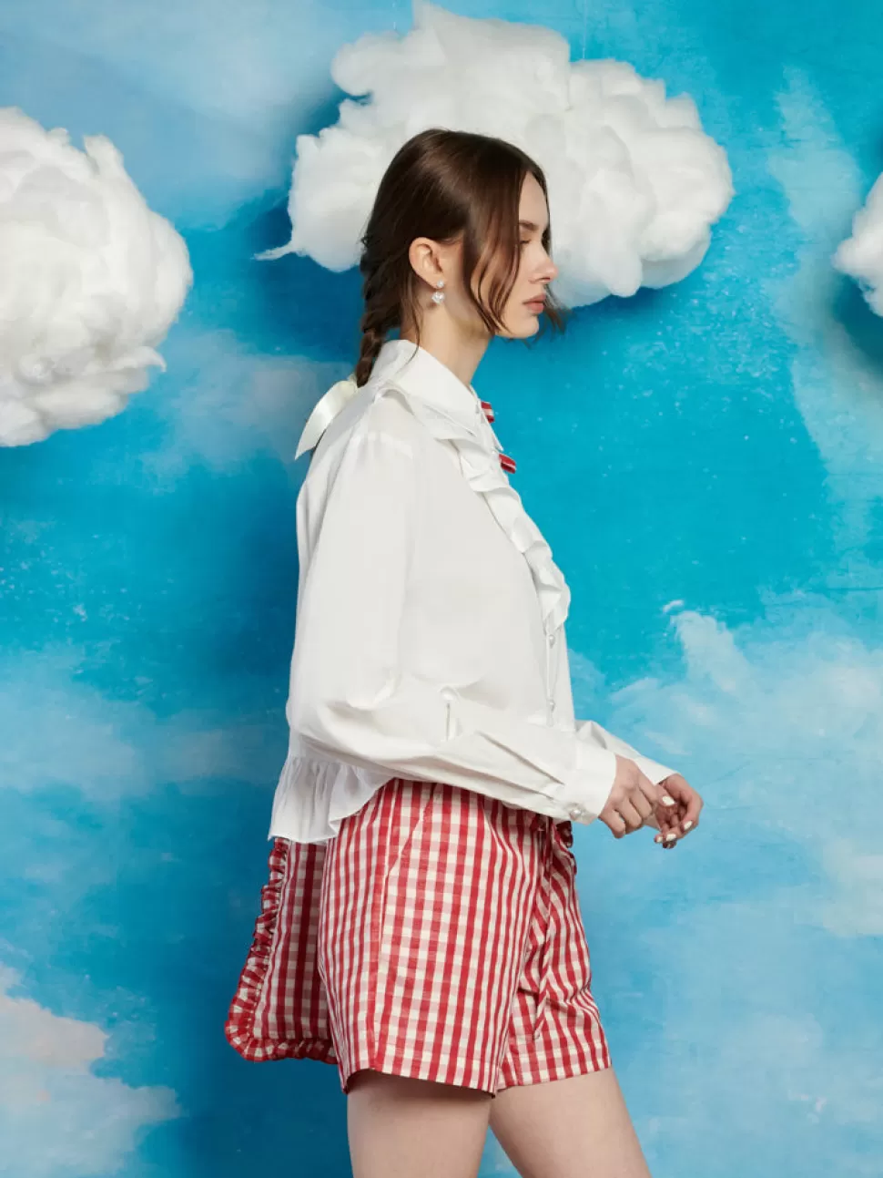 Tops | Sister Jane Lucky Ruffle Blouse Pearled Ivory
