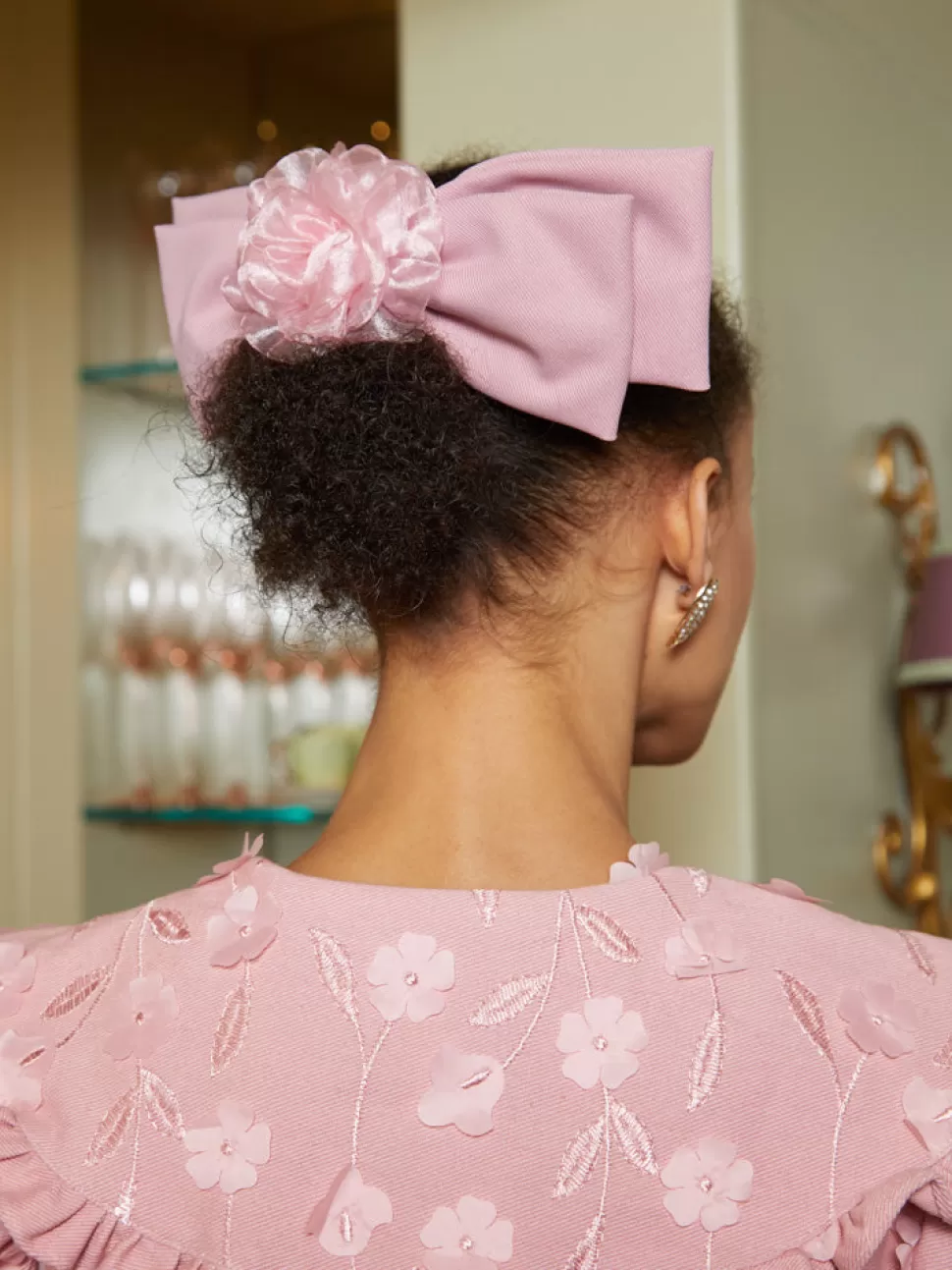 Accessories | Sister Jane Mandevilla Rose Hair Bow Dusty Pink