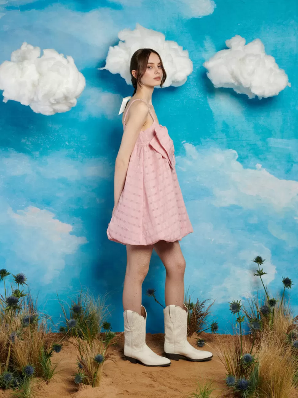 Dresses | Sister Jane Mane Bow Mini Dress Blush Pink