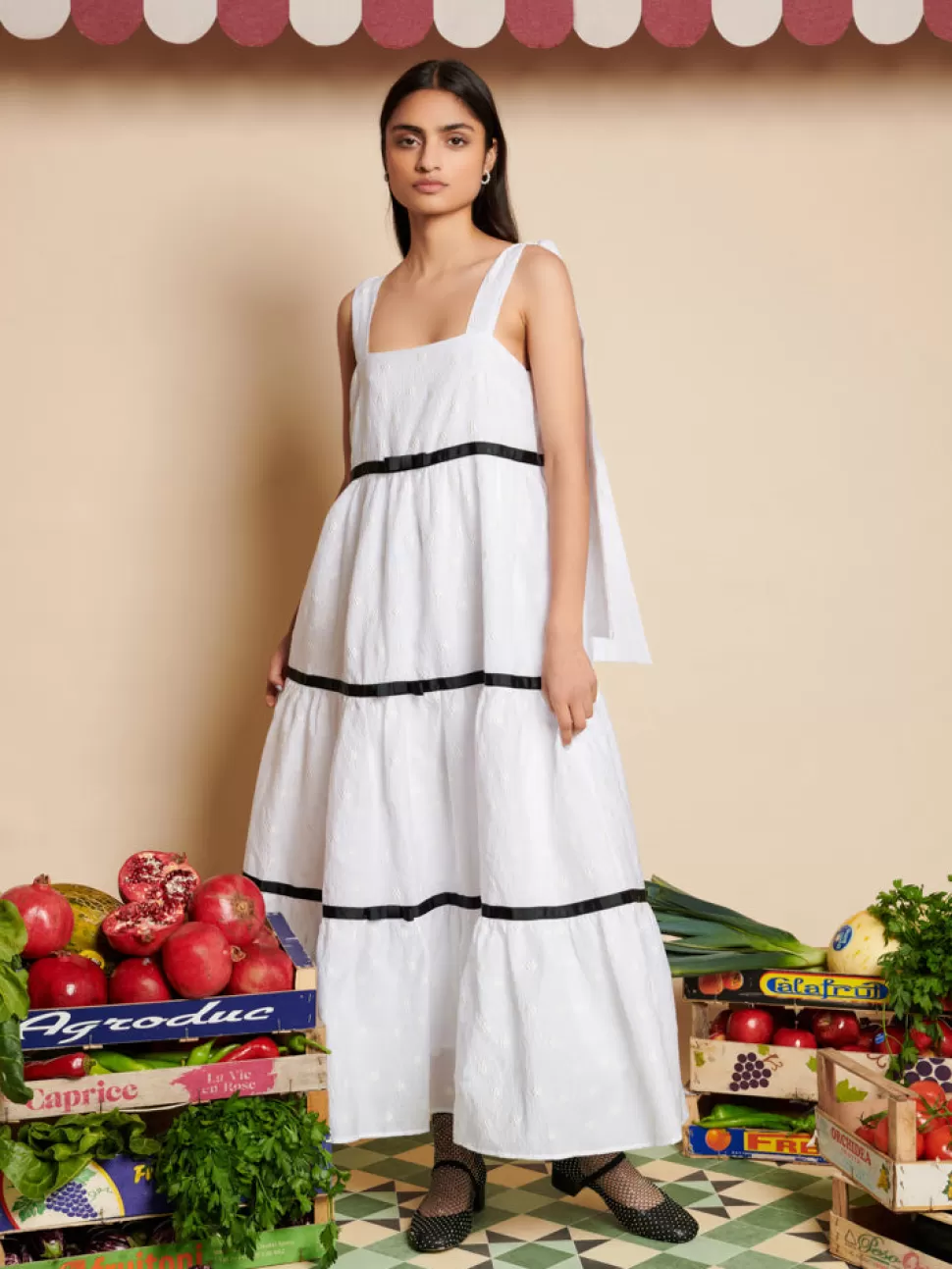 Dresses | Sister Jane Meadow Jacquard Midi Dress Snow White