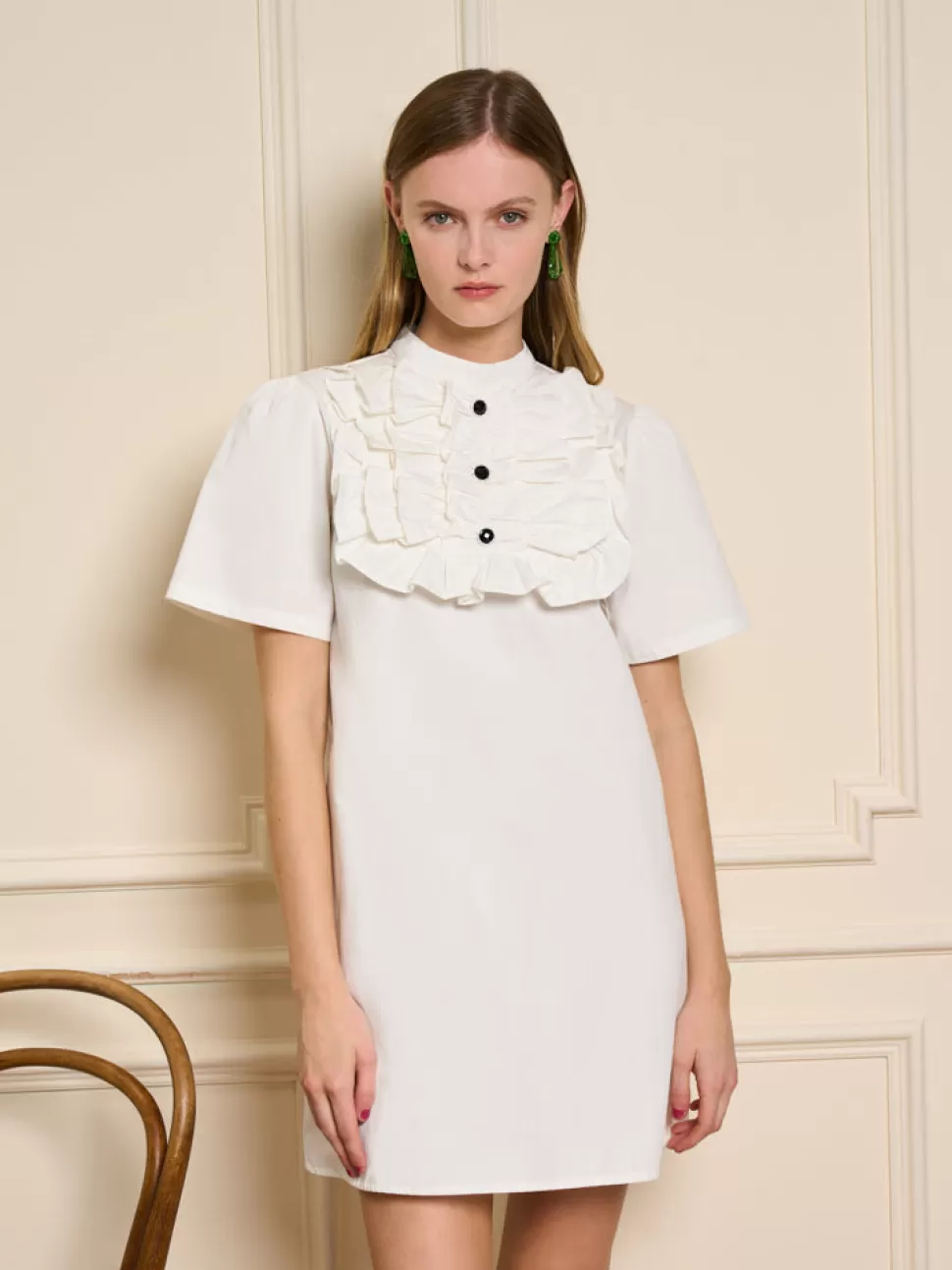 Dresses | Sister Jane Meringue Ruffle Mini Dress Pearl White