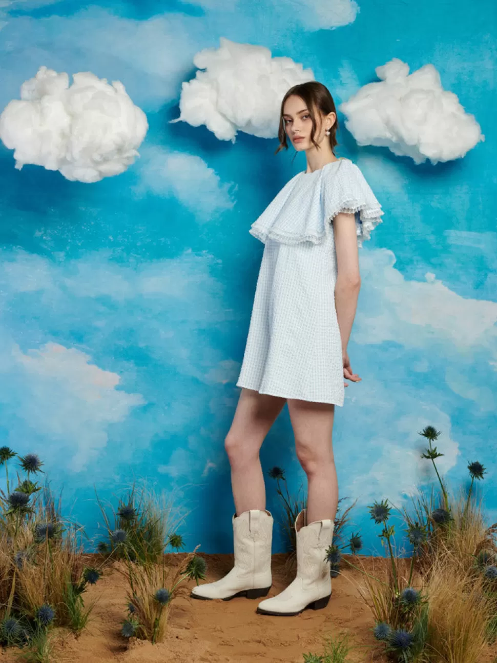 Dresses | Sister Jane Nevada Gingham Mini Dress Gingham Blue