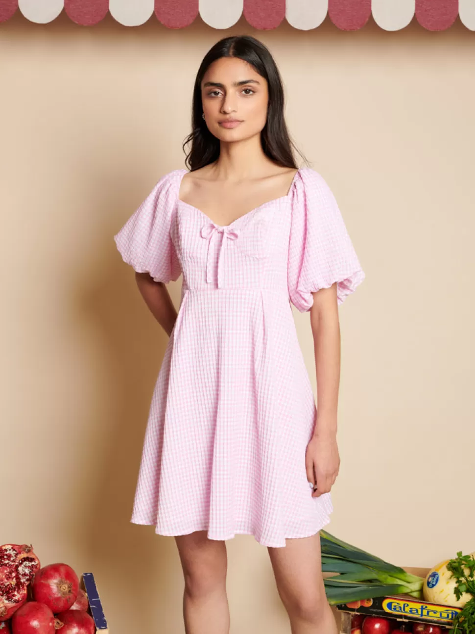 Dresses | Sister Jane Olive Gingham Mini Dress Gingham Pink
