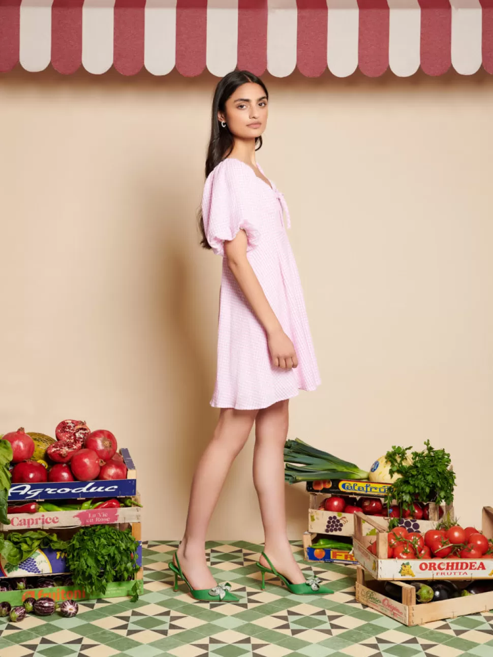 Dresses | Sister Jane Olive Gingham Mini Dress Gingham Pink