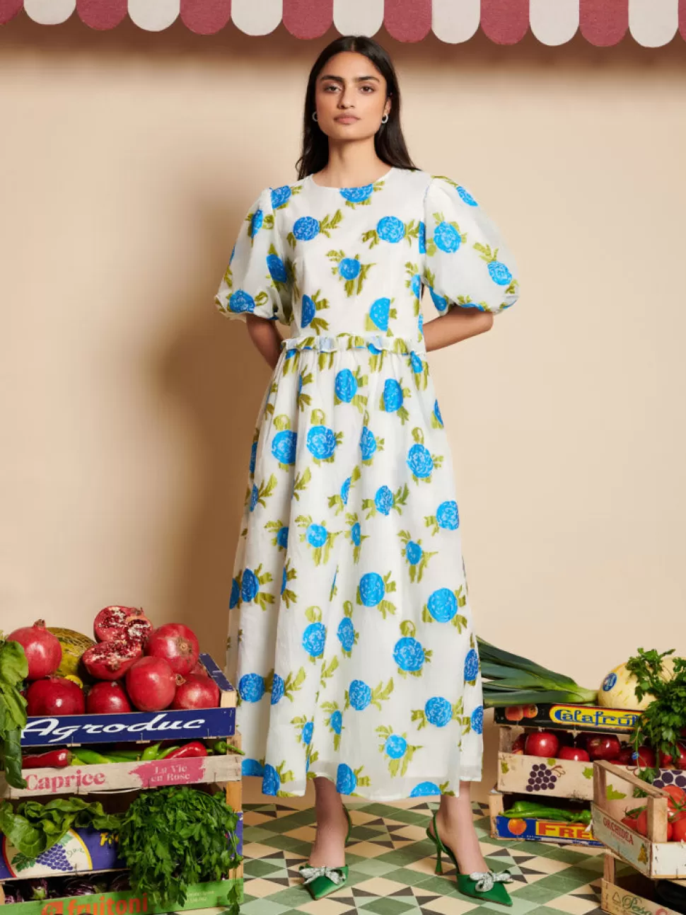 Dresses | Sister Jane Orchard Jacquard Midi Dress Pearled Ivory