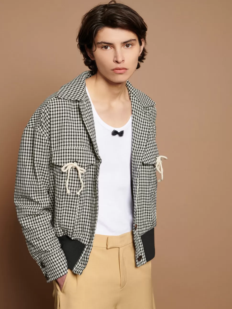 Jackets | Sister Jane Otis Check Jacket Black And White