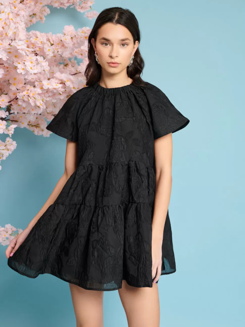 Dresses | Sister Jane Paper Rose Organza Dress Coal Black