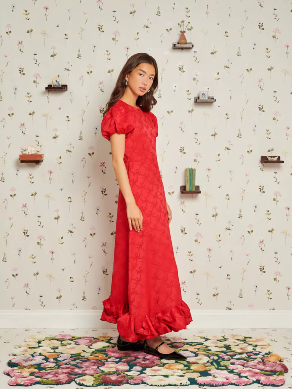 Dresses | Sister Jane Patricia Bow Midi Dress Carmin Red