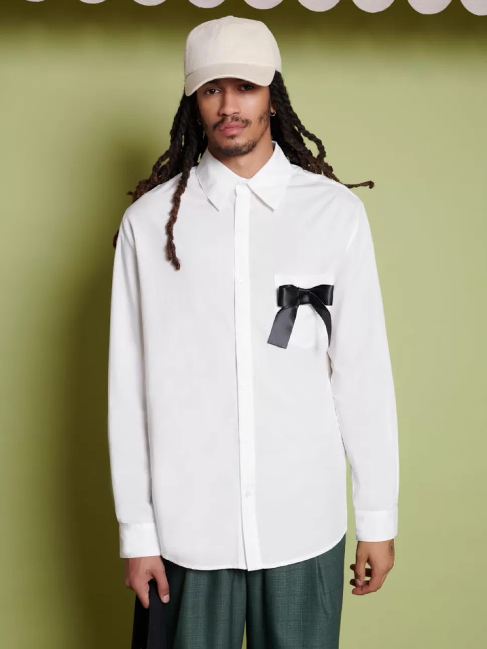 Shirts | Sister Jane Penny Bow Pocket Shirt Snow White
