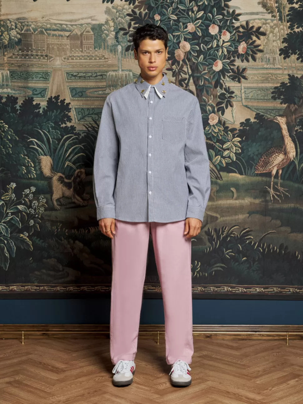 Shirts | Sister Jane Penny Embellished Shirt Stone Blue