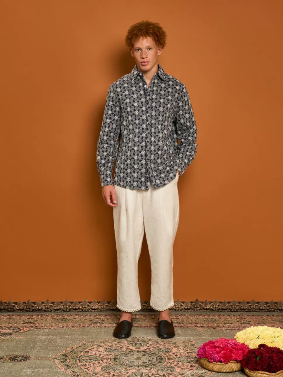 Shirts | Sister Jane Penny Embroidered Shirt Blue Navy