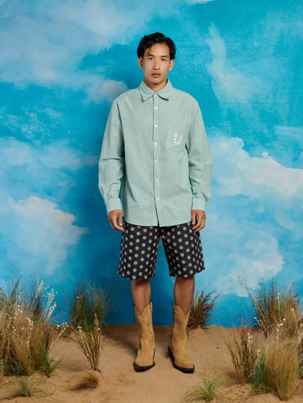 Tops | Shirts | Sister Jane Penny Embroidery Shirt Sage Green