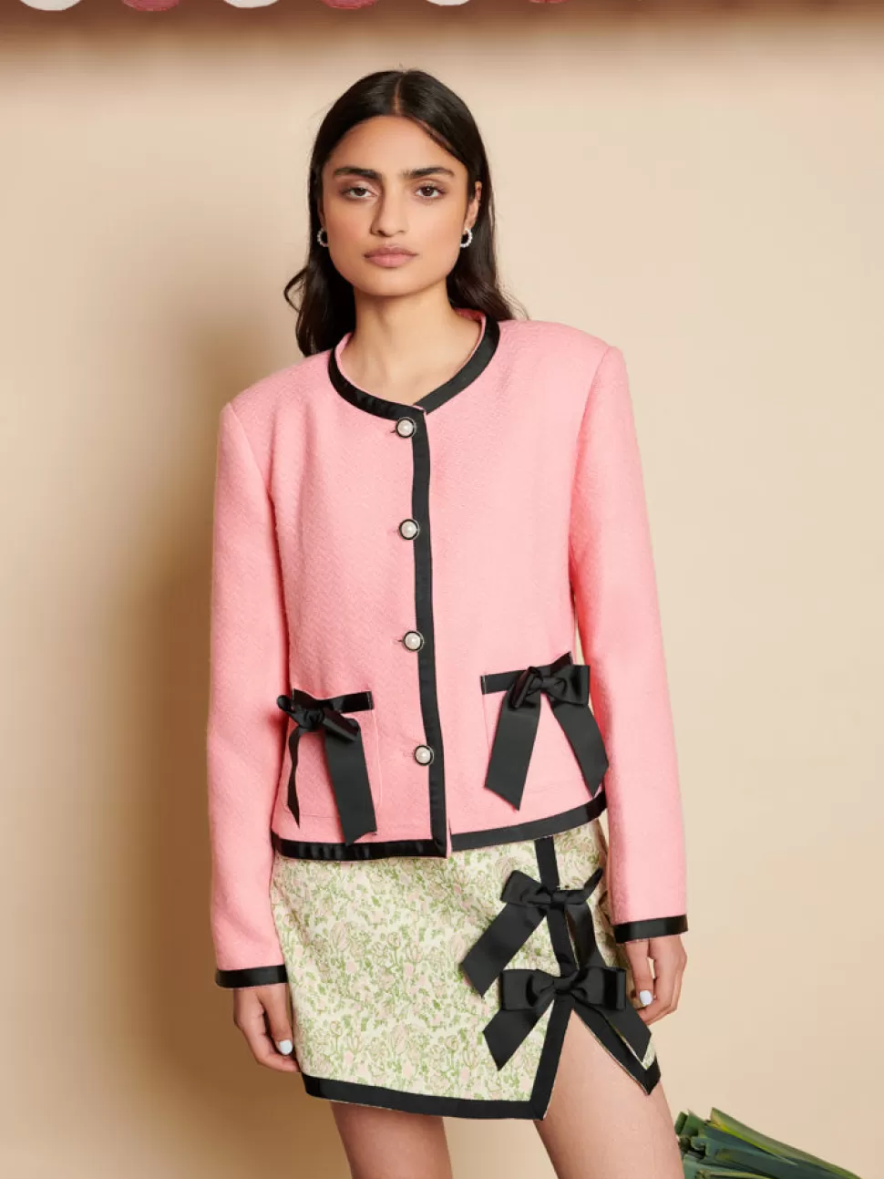 Jackets | Sister Jane Plum Tweed Jacket Flamingo Pink
