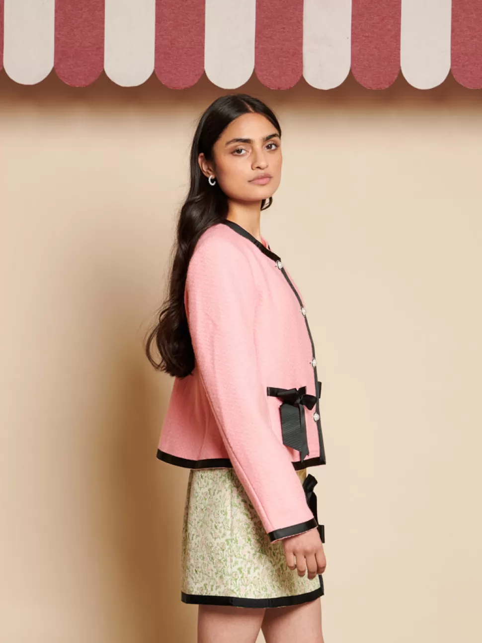 Jackets | Sister Jane Plum Tweed Jacket Flamingo Pink