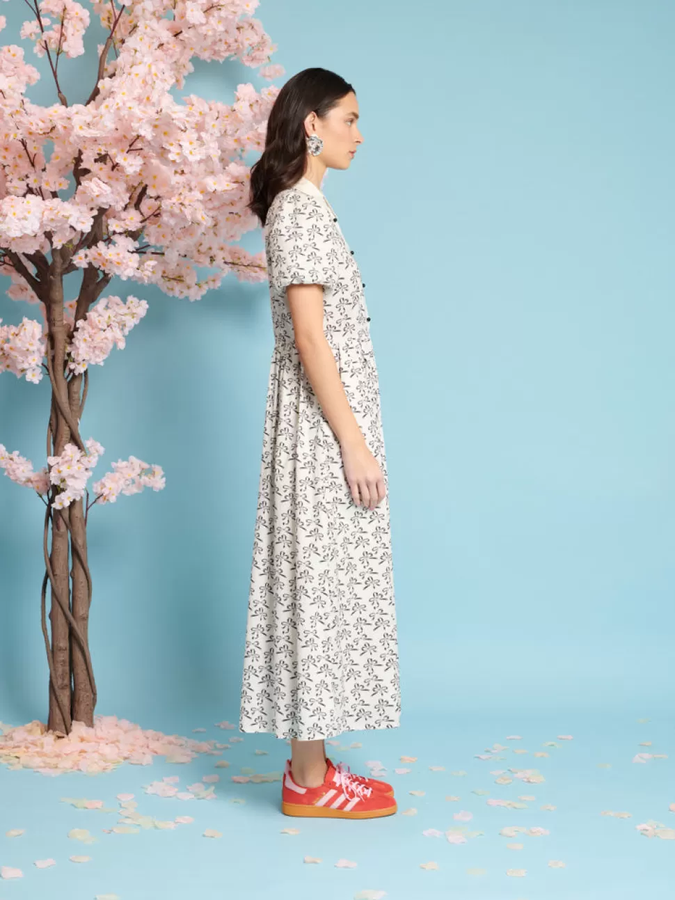 Dresses | Sister Jane Ribbons Midi Dress Black And White