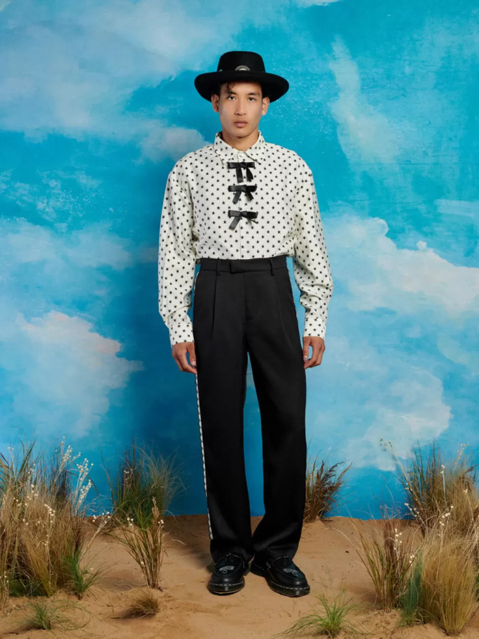Trousers | Sister Jane Saloon Scallop Trousers Coal Black