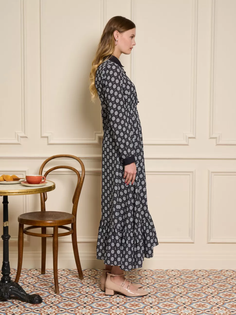Dresses | Sister Jane Seine Flower Midi Dress Black And White