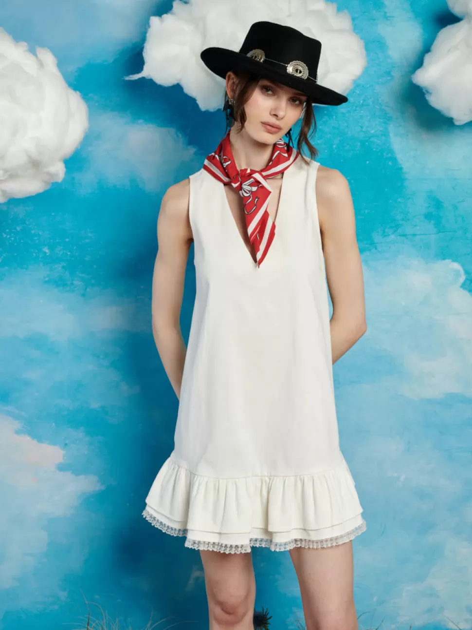 Dresses | Sister Jane Sheriff Mini Dress Pearl White