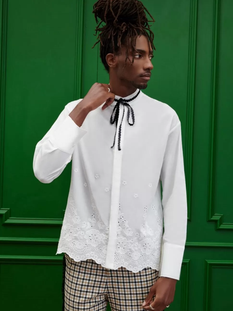 Shirts | Sister Jane Sonny Cotton Embroidered Shirt White/