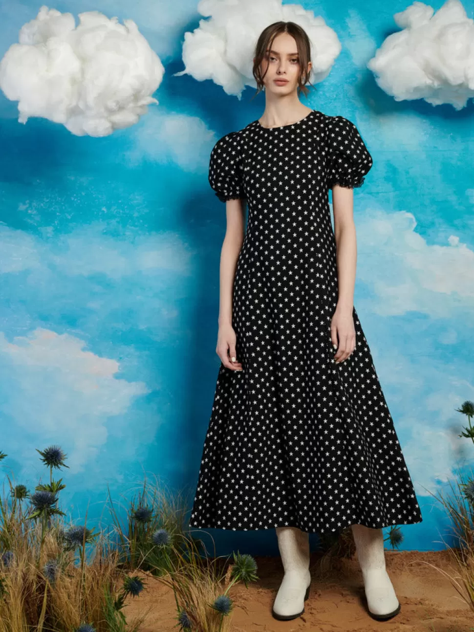 Dresses | Sister Jane Sonora Star Midi Dress Black & White