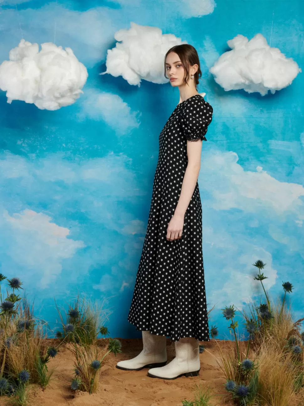 Dresses | Sister Jane Sonora Star Midi Dress Black & White