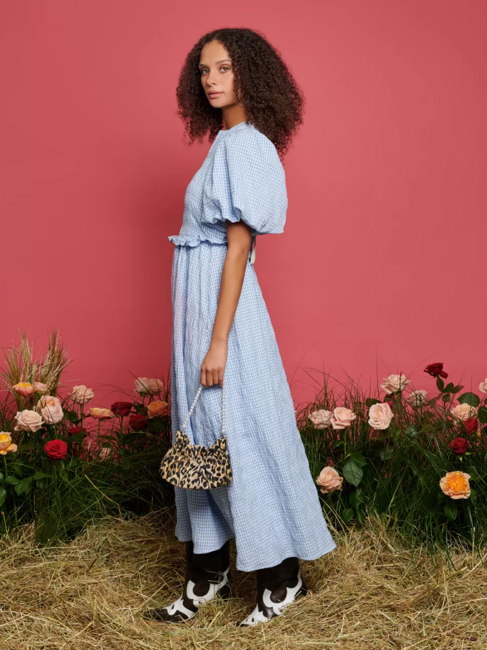 Dresses | Sister Jane Stables Gingham Maxi Dress Cornflower Blue