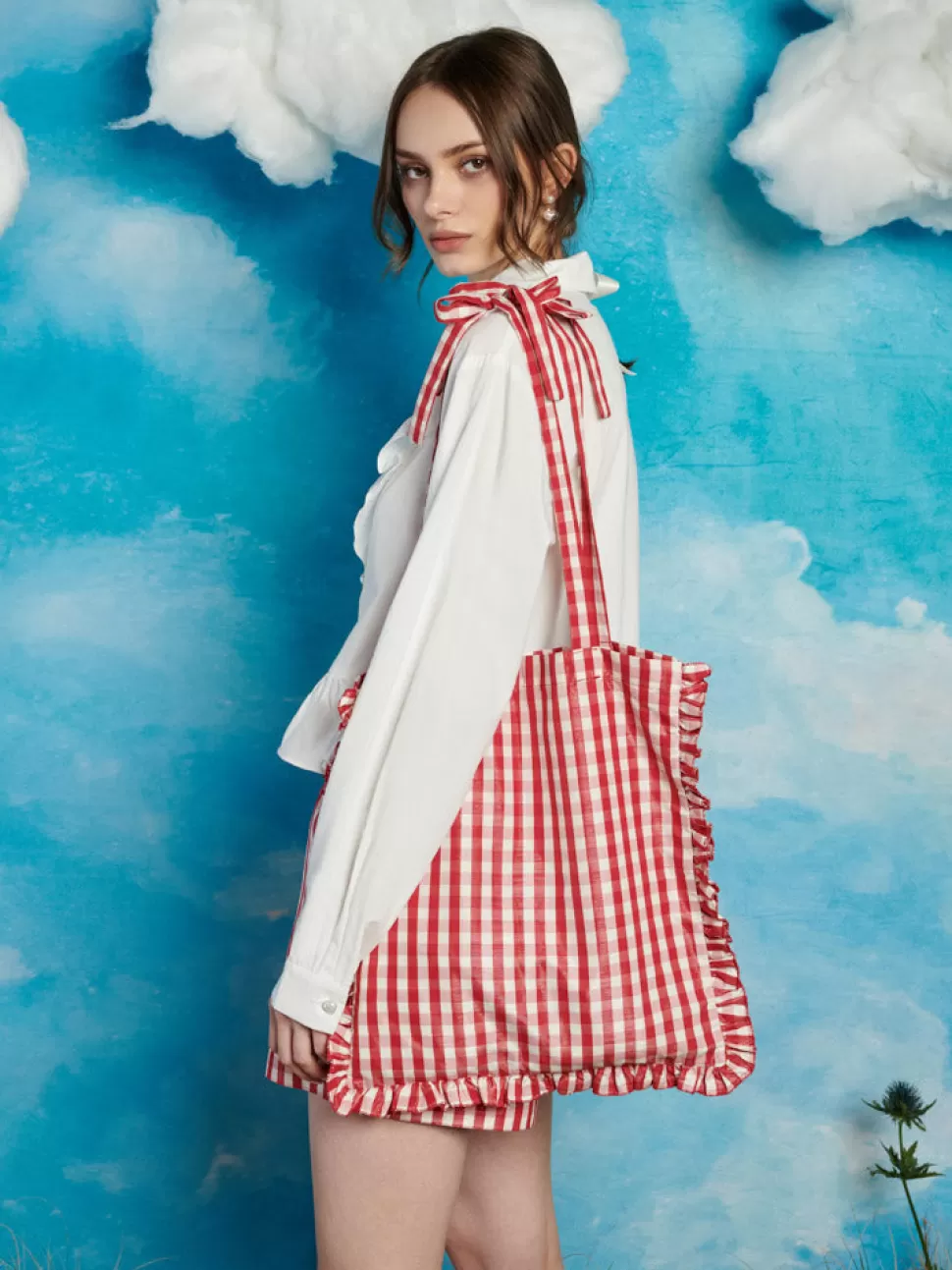 Accessories | Sister Jane Stables Gingham Tote Bag Gingham Red