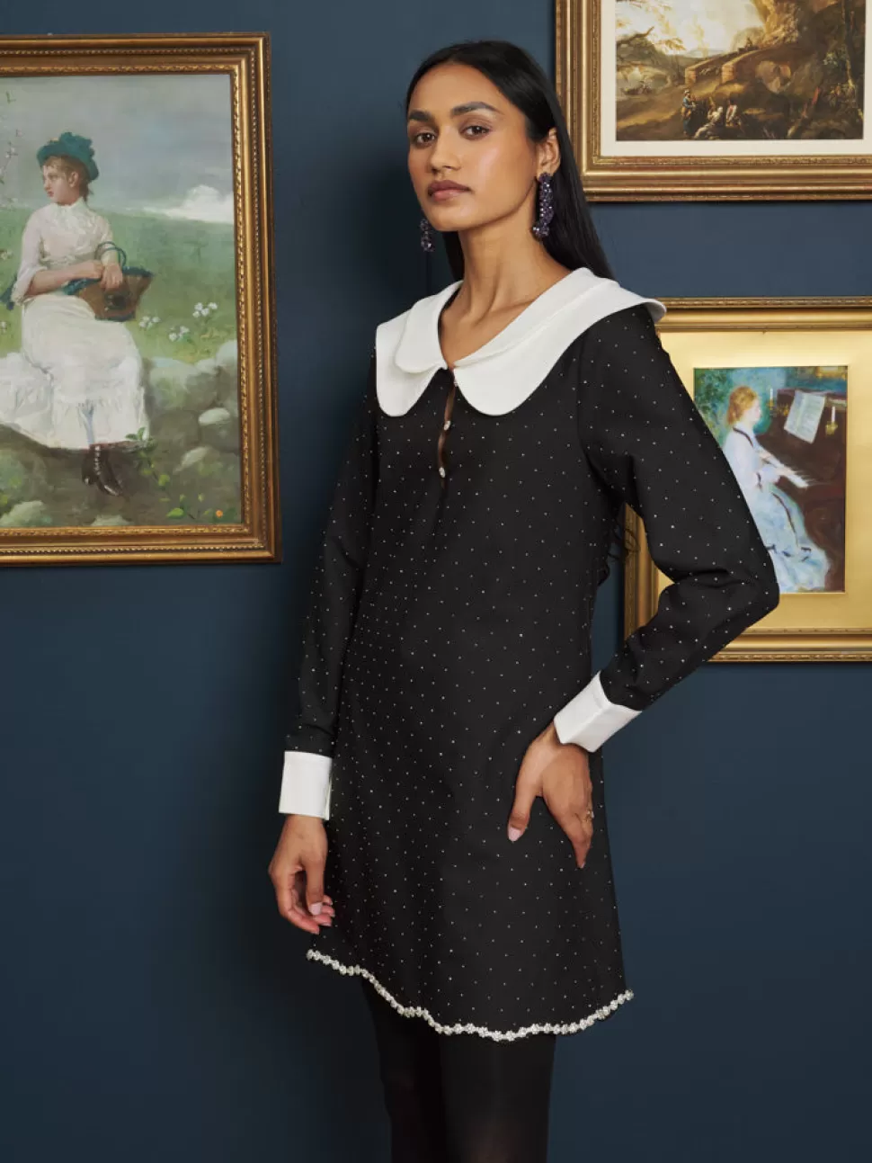 Dresses | Sister Jane Starry Night Mini Dress Coal Black