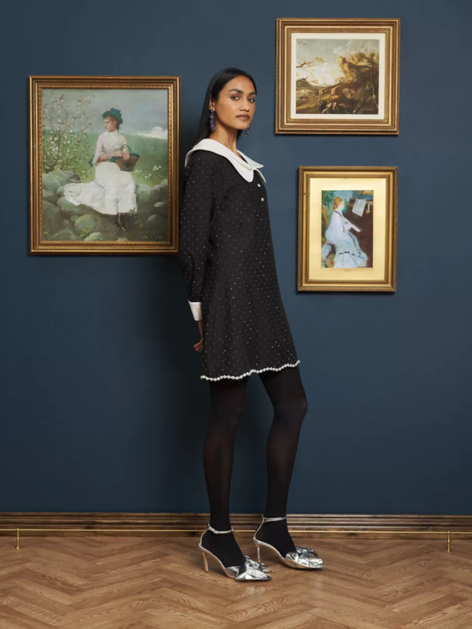 Dresses | Sister Jane Starry Night Mini Dress Coal Black