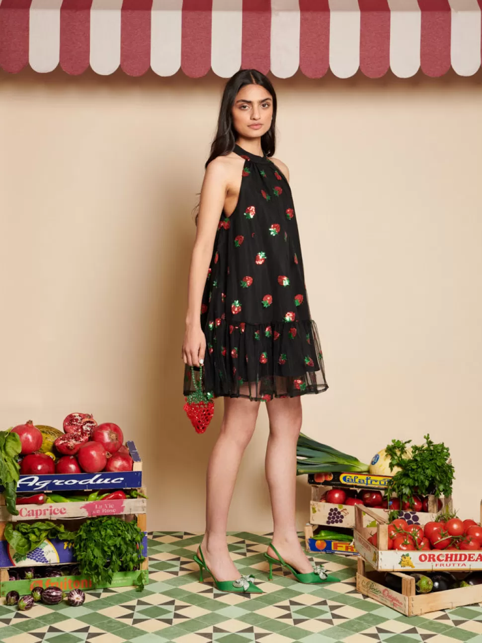 Dresses | Sister Jane Strawberry Sequin Mini Dress Coal Black