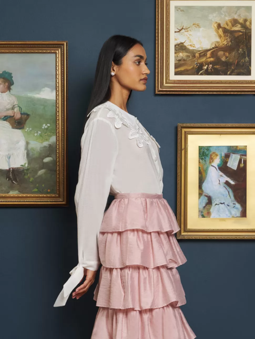 Tops | Sister Jane Victoria Textured Shirt Pearl Ivory