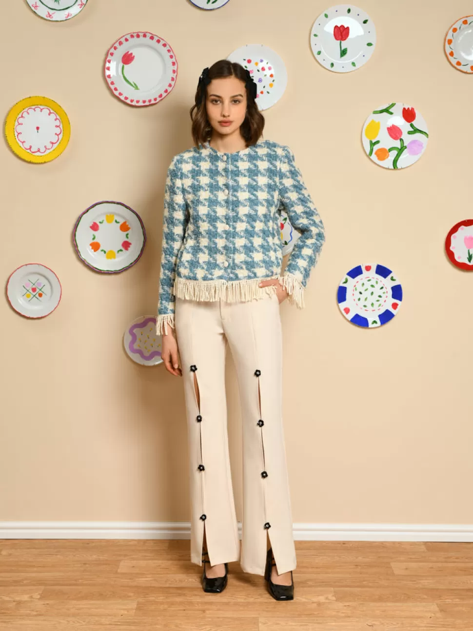 Jackets | Sister Jane Wilma Boucle Jacket Blue Heaven